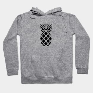 Pineapple black silhouette Hoodie